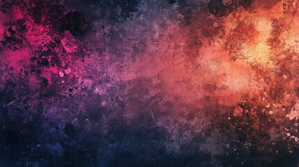 Obraz premium Beautiful grunge background. Panoramic abstract decorative dark background. Wide angle rough stylized mystic texture wallpaper with copy space for design , ai