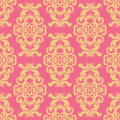 floral Damask Seamless Pattern ethnic Classical luxury royal Vintage, paisley elements ornament victorian seamless texture for wallpapers, textile for wallpapers