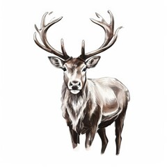 the AI Image Generator, Horn Deer head