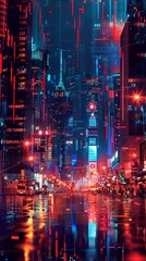 Financial economy charts with cityscape illustration background. Business stock market exchange and investment index, global currency analysis diagram data, international banking, profit rate growth