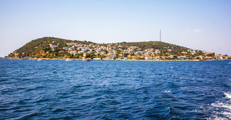 Fototapeta premium View of burgazada island, prince islands, adalar, istanbul