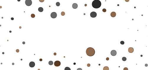 Multicolor confetti abstract background with a lot of falling pieces, isolated on a white background.