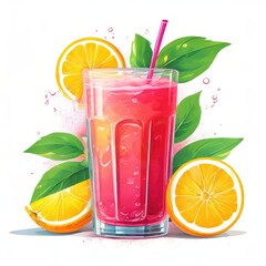 the AI Image Generator, Cocktail mojito drink fruit.
