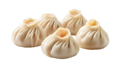 Obraz premium Fresh steamy Modak dumpling isolated on a white background