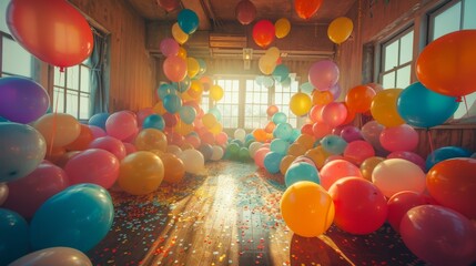Happy birthday decor concept.