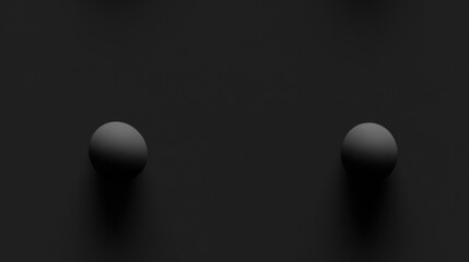 seamless pattern, A minimalistic design featuring textured black spheres against a dark background for a modern artistic touch.