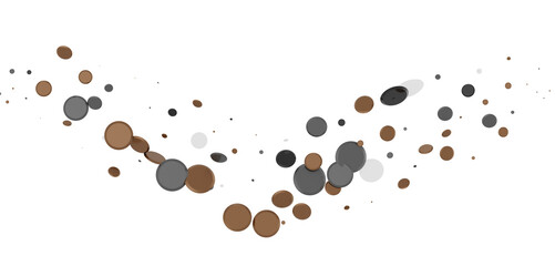 Confetti, paper triangle on the floor, fancy, colorful, celebration party