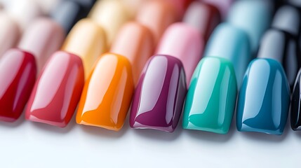 Color nail polish for advertisement