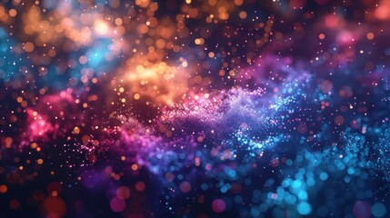 Abstract Colorful Bokeh Lights