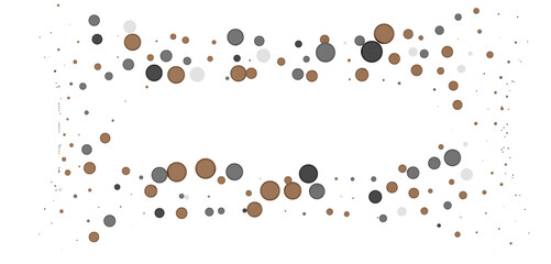 Multicolor confetti abstract background with a lot of falling pieces, isolated on a white background.