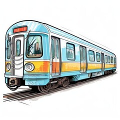 the AI Image Generator, tram in the city