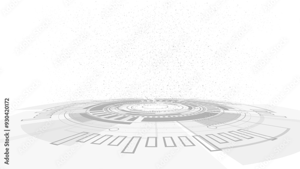 Aufkleber gray background. Abstract technological background with various technological elements. Structure pattern technology backdrop. Vector illustration.	