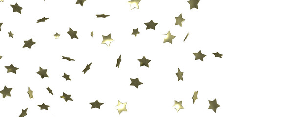 Stars - Festive christmas card. Isolated illustration white background. -