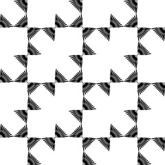 black and white seamless pattern geometric texture  wallpaper background.