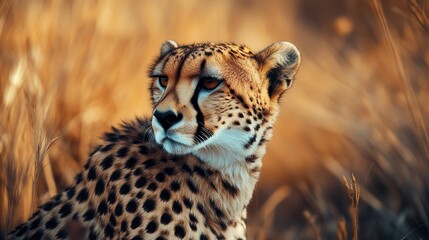 Fototapeta premium Cheetah in the Okavango Delta - Moremi National Park in Botswana
