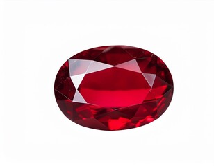 オーバルカットのルビー、宝石、ジュエリールース