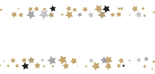 Gilded Rainfall: Experience the Magic of a 3D Gold Stars Shower