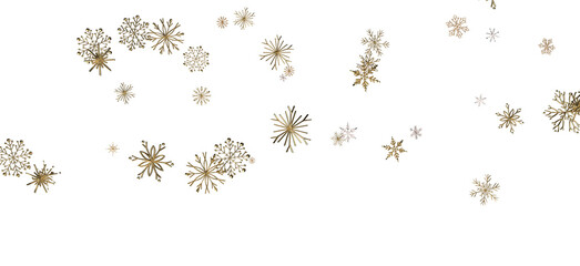 Snowflakes Falling On Snow - Winter Banner