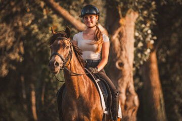 Obraz premium Reitpferd / Reitpony
