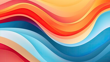 Fototapeta premium abstract background with multicolored waves, modern and dynamic background