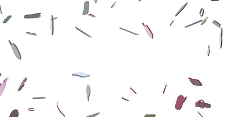 3D rendering flying email icon and web flying