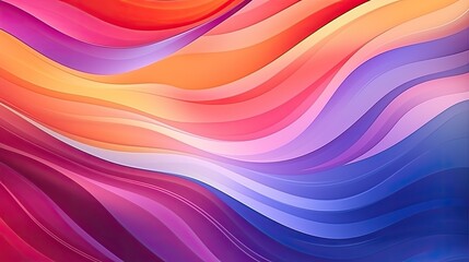 Obraz premium abstract background with multicolored waves, modern and dynamic background