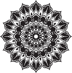 Mandala floral design art vector illustration