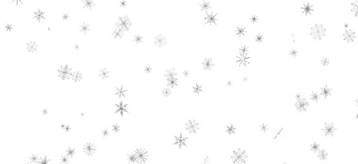 Snowflakes Falling On Snow - Winter Banner