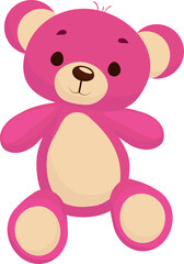 Naklejka premium Cute cartoon bear doll. Little teddy bears vector illustrations