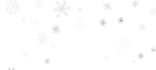 Magical Snowfall: Brilliant 3D Illustration Showcasing Descending Christmas Snowflakes