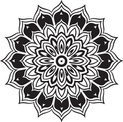 Mandala floral design art vector illustration