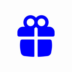 surprise gift present box icon