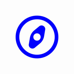 compass browser direction icon sign