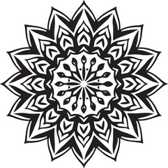 Mandala floral design art vector illustration