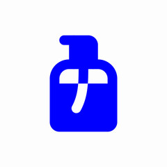 liquid soap bottle icon sign