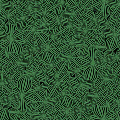 Green leaf pattern seamless. Plantain background