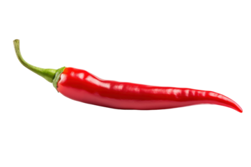 Stir up your culinary ideas with Branch Red Chili Pepper isolated on white background.