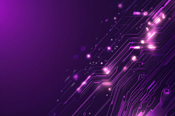 Abstract image of a circuit board with glowing lines and nodes on a pink gradient background. The intricate network of connections creates a modern, tech-inspired visual. Copy space available