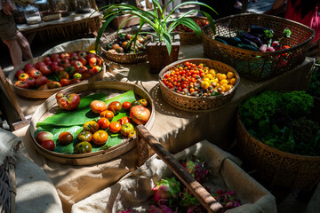 Vibrant Farmers Market Display