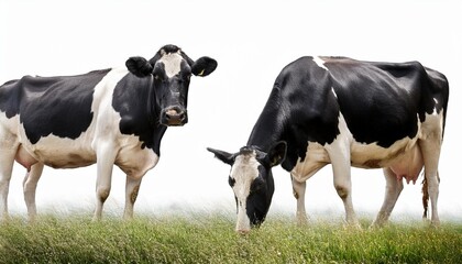 black and white cows