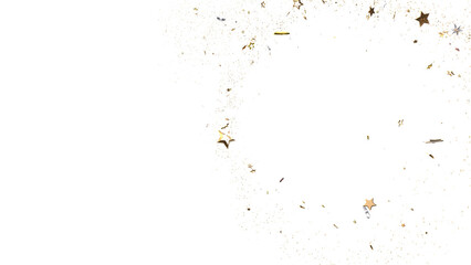 Obraz premium Shimmering Starry Christmas: Spectacular 3D Illustration Showcasing Falling Holiday Stars