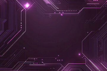 Abstract image of a circuit board with glowing lines and nodes on a pink gradient background. The intricate network of connections creates a modern, tech-inspired visual. Copy space available