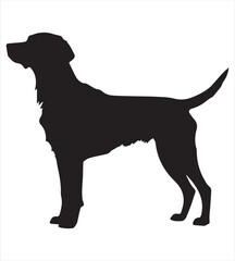Dog silhouette vector