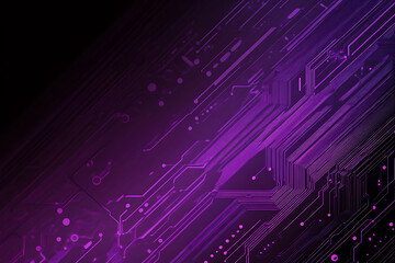 Abstract image of a circuit board with glowing lines and nodes on a pink gradient background. The intricate network of connections creates a modern, tech-inspired visual. Copy space available