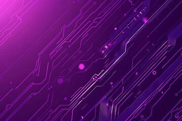 Abstract image of a circuit board with glowing lines and nodes on a pink gradient background. The intricate network of connections creates a modern, tech-inspired visual. Copy space available