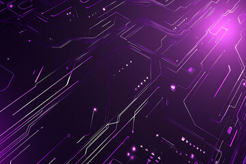 Abstract image of a circuit board with glowing lines and nodes on a pink gradient background. The intricate network of connections creates a modern, tech-inspired visual. Copy space available