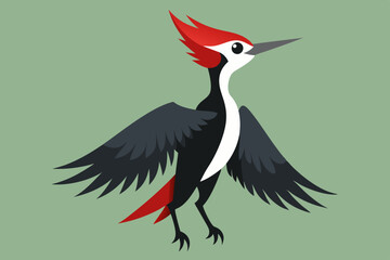 woodpecker vector art and illustration