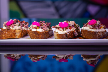 Fish, shrimp, meat, octopus, salmon Gastronomy