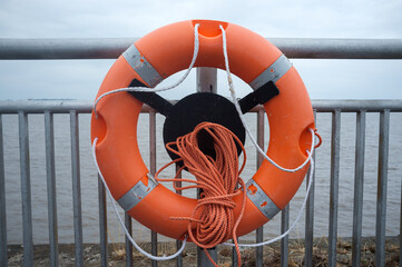 life buoy on the pier