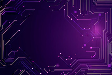 Abstract image of a circuit board with glowing lines and nodes on a pink gradient background. The intricate network of connections creates a modern, tech-inspired visual. Copy space available